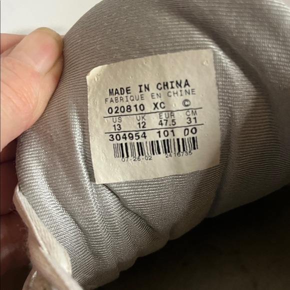 Nike Air Gold swoosh white and silver leather 13 shoes - Picture 11 of 11